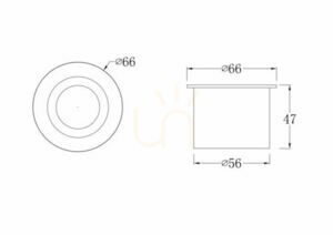 LIMO recessed wall lamp O037-L3W3K IP65 Maytoni small 7