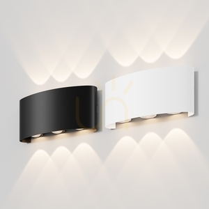 Maytoni Strato O417WL-L6B3K black outdoor wall light LED 6 W 3000 K IP54 small 5