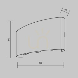 Maytoni Strato O417WL-L6B3K black outdoor wall light LED 6 W 3000 K IP54 small 9