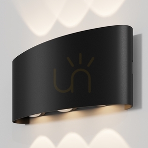 Maytoni Strato O417WL-L6B3K black outdoor wall light LED 6 W 3000 K IP54 small 0