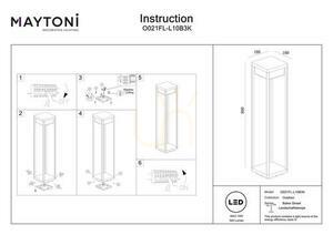 BAKER STREET light post O021FL-L10B3K IP65 Maytoni. small 7