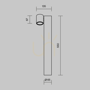 WALL STREET light post O010FL-01B IP54 Maytoni small 9