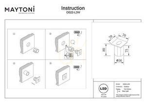 VIA URBANA O022-L3W IP54 staircase light by Maytoni small 6