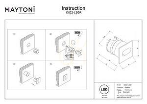 VIA URBANA O022-L3GR IP54 staircase light by Maytoni small 7