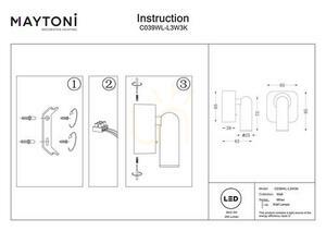 MIRAX wall lamp C039WL-L3W3K Maytoni small 10