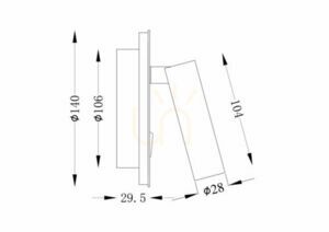 Wall lamp IOS 176 C176-WL-01-6W-MG Maytoni small 10
