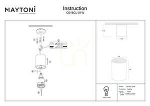 Plafond ATOM C016CL-01W Maytoni small 5