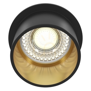 REIF GU10 recessed downlight black and gold 6.8 cm Maytoni DL050-01GB small 0
