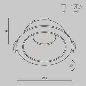 SHARE recessed luminaire DL053-01WMG Maytoni small 10