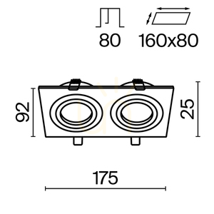 ATOM recessed luminaire DL024-2-02B Maytoni small 10