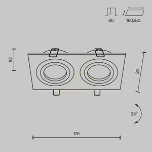 ATOM recessed luminaire DL024-2-02B Maytoni small 8