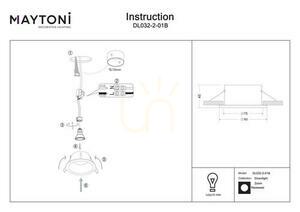 ZOOM recessed luminaire DL032-2-01B IP65 Maytoni small 6