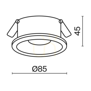 ZOOM recessed luminaire DL032-2-01B IP65 Maytoni small 9
