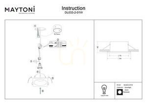 ZOOM recessed luminaire DL033-2-01W IP65 Maytoni small 6