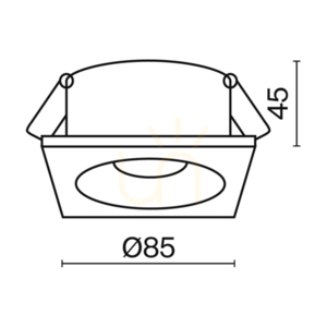ZOOM recessed luminaire DL033-2-01W IP65 Maytoni small 9