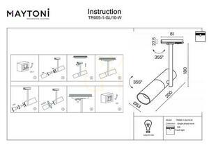 ELTI TR005-1-GU10-W busbar spotlight Maytoni small 5