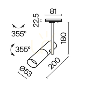 ELTI TR005-1-GU10-W busbar spotlight Maytoni small 8
