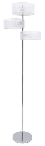 Check ANTILA floor lamp 3xE27 chrome