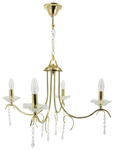 Check VALENCIA 1870/4 luminaire 4 lamps. e14 gold