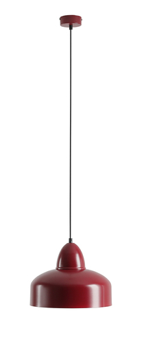Check Pendant Light Aldex Como Red Metal 30 cm E27 946G15