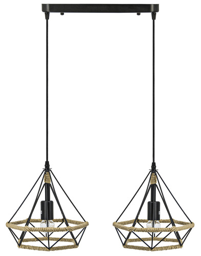 Check PIRAMIDA 8803/2 pendant lamp 2pł.E27 BLACK+SHINE