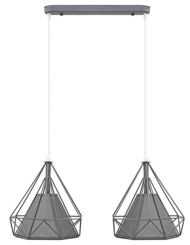Check PIRAMIDA 8803/2 pendant lamp 2pł.E27 GREY MAT MAT MATKA