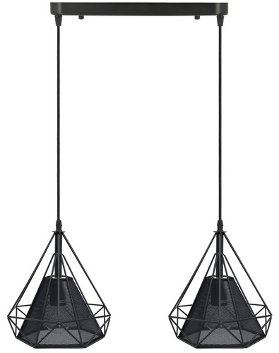 Check PIRAMIDA 8803/2 pendant lamp 2pł.E27 SIATKA BLACK