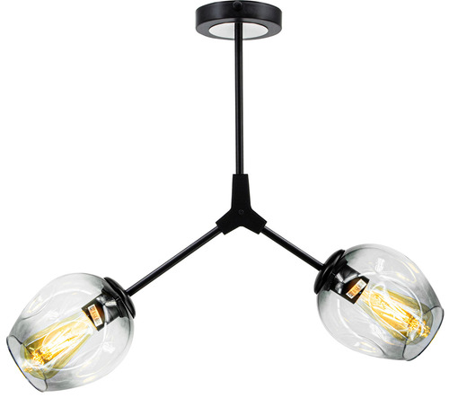 Check BOSTON lamp 1962/2 Lighting fixture 2Fl.E27 Black - Bl