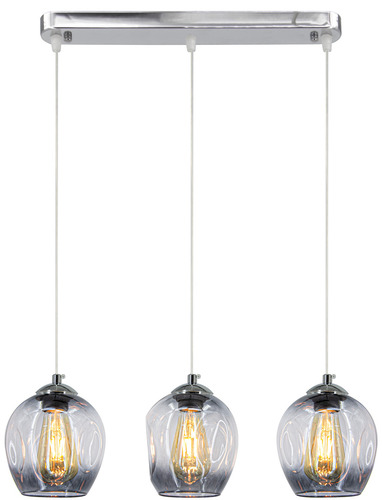 Check ATENA Lamp 8182/3 Overhanging Rope 3Fl.E27 Chrome Black