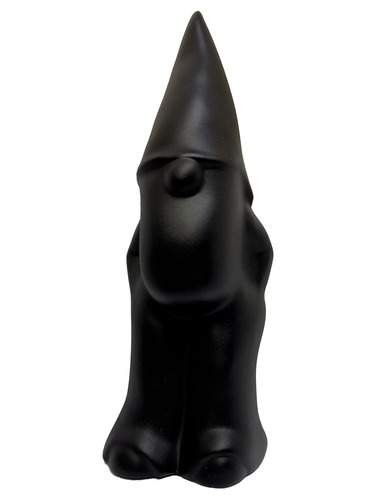Check Decorative figurine Gnome - matte black