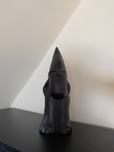 Check Decorative figurine Gnome - matte black