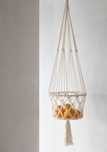 The Macrame Plant Holder - White - L 1 The Macrame Plant Holder - White - L small 1