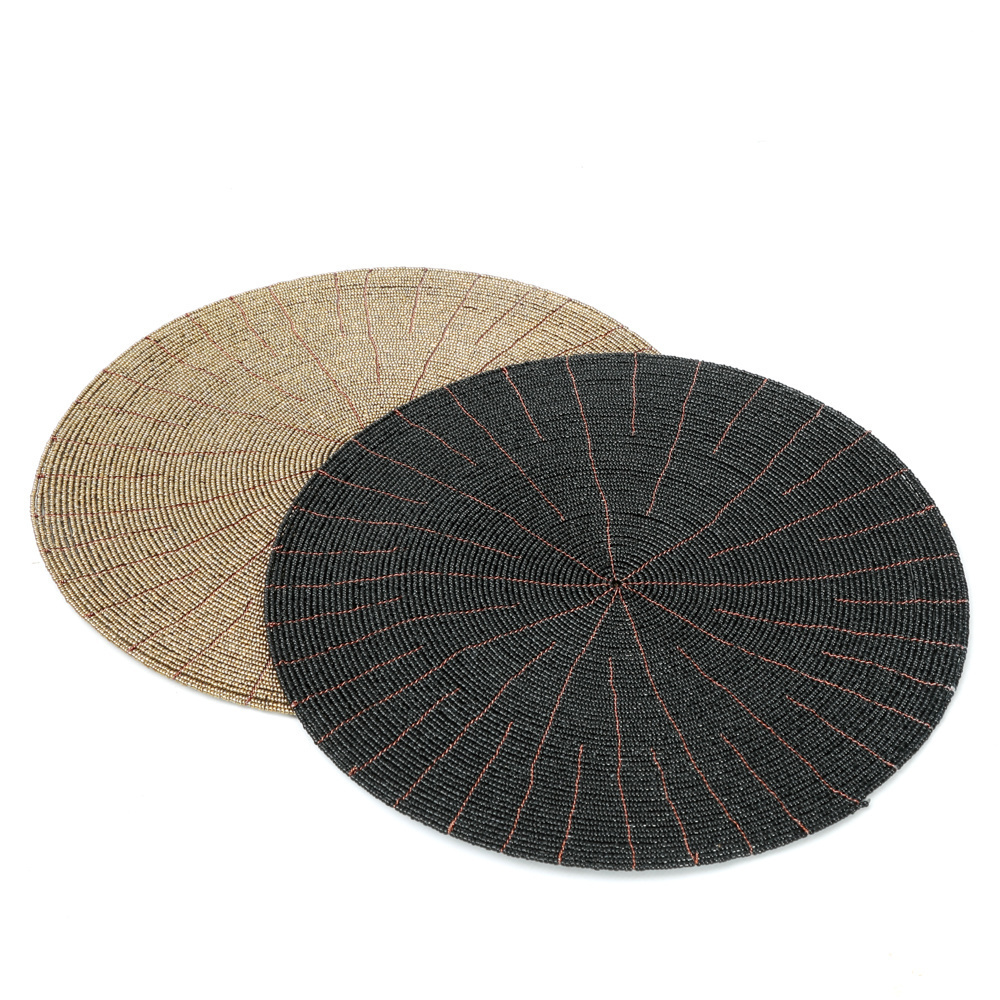 View The Beaded Placemat - Black The Beaded Placemat - Black