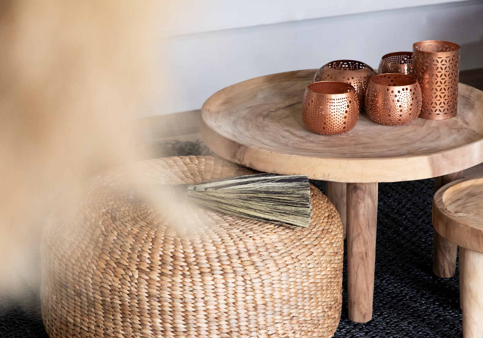 Preview The Hyacinth Pouffe - Natural - M The Hyacinth Pouffe - Natural - M