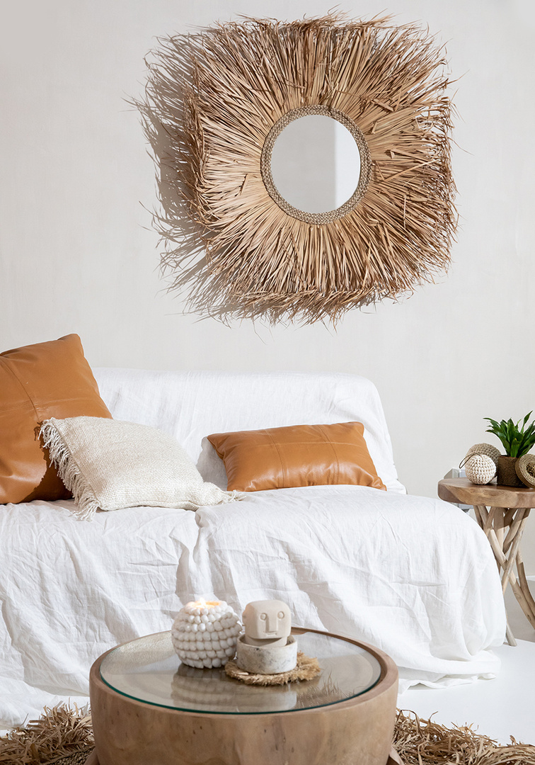 Preview The Fringe Raffia Coaster - Natural The Fringe Raffia Coaster - Natural