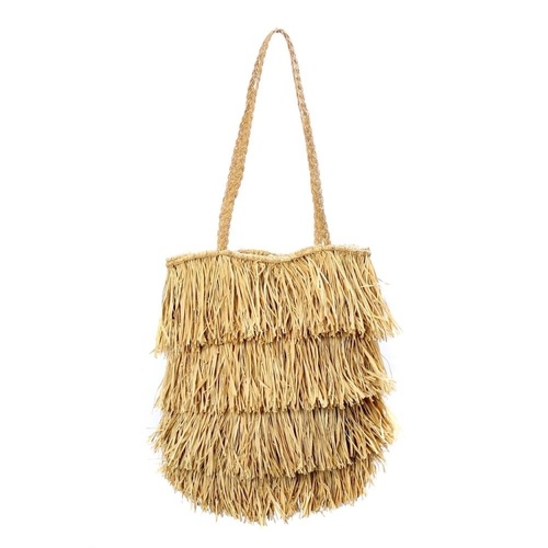 Check The Raffia Bahamas Tote - Natural
