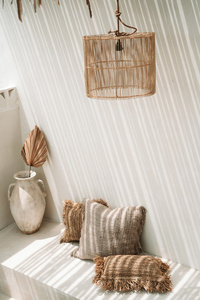 The Raffia Cushion Cover Rectangular - Natural - 30x50. small 1