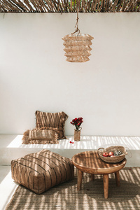 The Raffia Cushion Cover Rectangular - Natural - 30x50. small 7