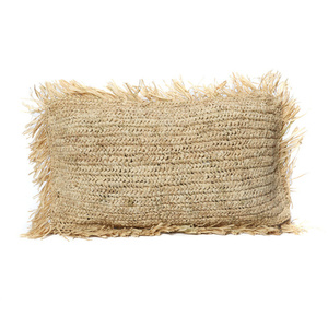 The Raffia Cushion Cover Rectangular - Natural - 30x50. small 0