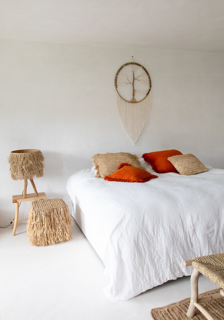 View The Raffia Flores Cushion Cover Square - Natural - 40x40. The Raffia Flores Cushion Cover Square - Natural - 40x40.