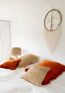 The Raffia Flores Cushion Cover Square - Natural - 40x40. 7 The Raffia Flores Cushion Cover Square - Natural - 40x40. small 7