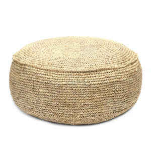 The Raffia Flores Pouffe - Natural 0 The Raffia Flores Pouffe - Natural small 0