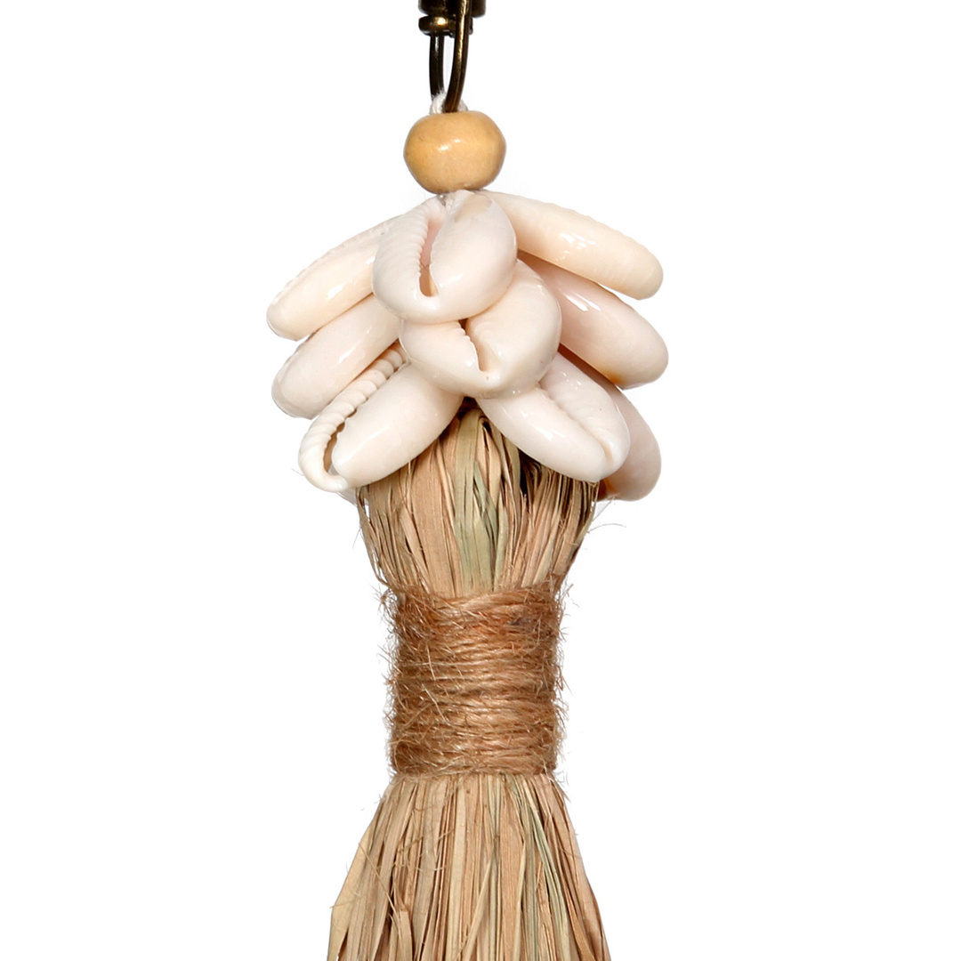 Preview The Raffia Cowrie Shell Keychain The Raffia Cowrie Shell Keychain