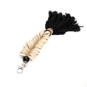 The Macrame Fishbone Keychain - Black small 4