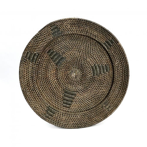 Check The Jasmine Plate - Brown - L