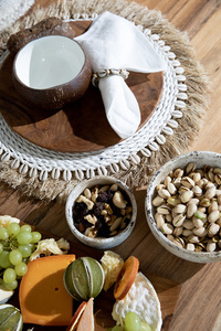 The Teak Root Round Plate - M small 2
