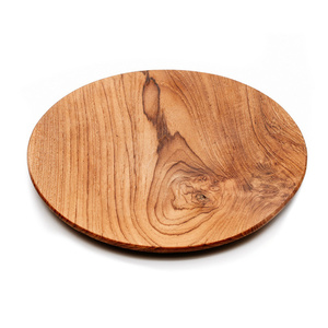 The Teak Root Round Plate - L small 0