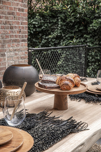 The Teak Root Cake Dish - L small 3