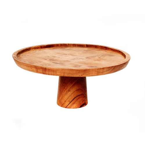 Check The Teak Root Cake Dish - L
