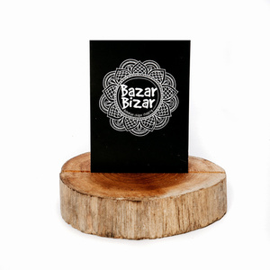 Bazar Bizar Teak Root Teak Wood Card Holder small 0